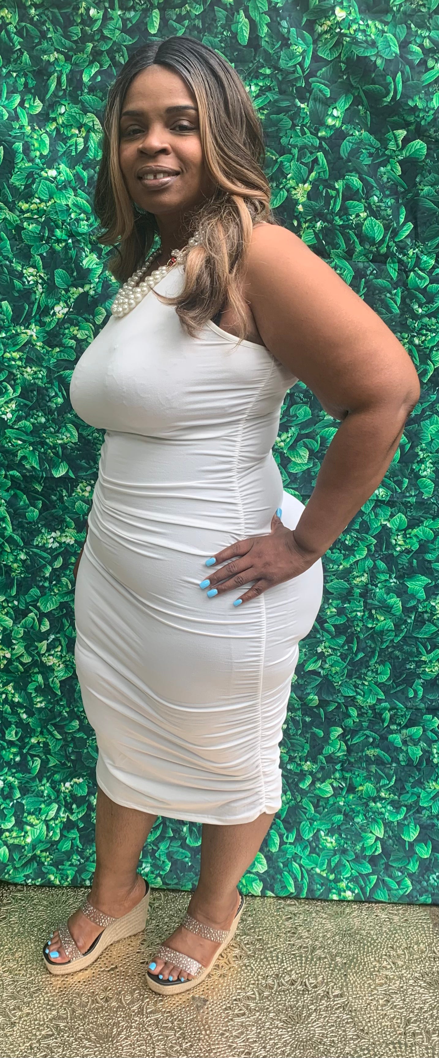 Cabana Off White Bodycon Dress