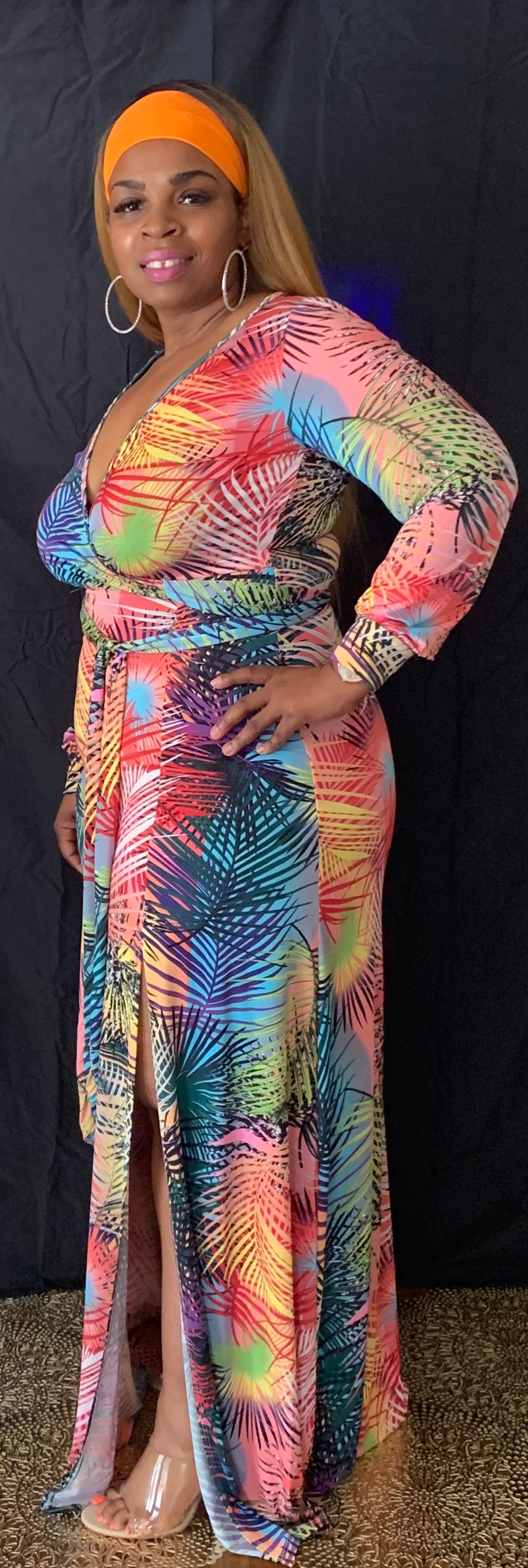 Tropical Treat Stretch Maxi Dress